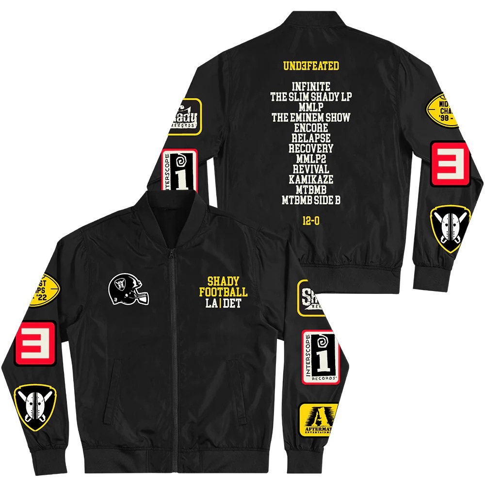 EMINEM Shady Football Lightweight Bomber Jacket XXL 2XL